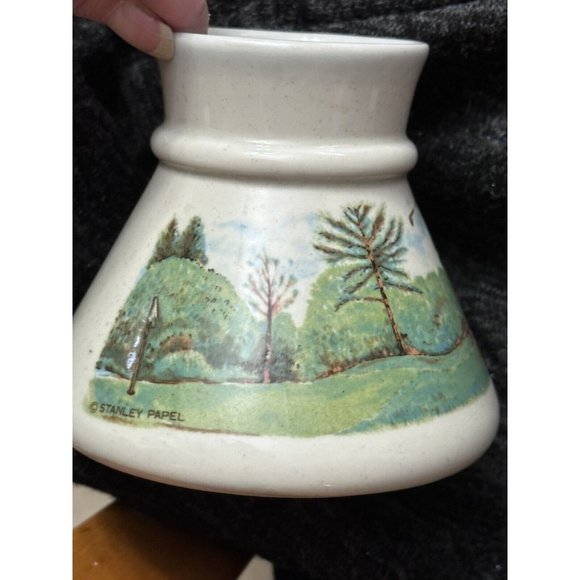 Otagiri Papel Graphics No Spill Mug Coffee Cup Golf Course Golfer Vtg - Picture 2 of 6